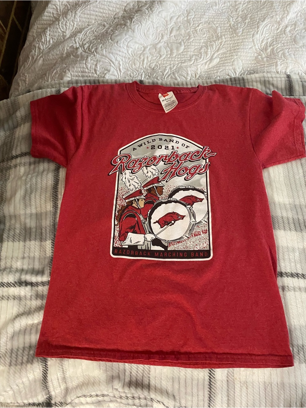 Razorback Hogs Red Graphic T-Shirt